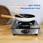 ASTRON GS-155 Glass Top Single Burner Gas Stove | Tempered Glass | Automatic Ignition | Premium LPG Stove
